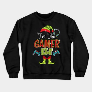 I_m The Gamer Elf Christmas Xmas Party Family Matching Kids Shirt Crewneck Sweatshirt